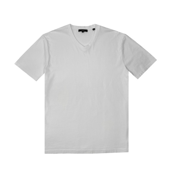 VINCE Men's Garment Dye V-Neck Short Sleeve Tee - Picture 1 of 5